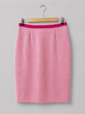 Boden chevron lined pencil skirt in pink